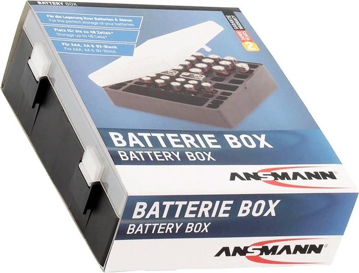 Actual product image Ansmann Battery and Batteries Storage Box