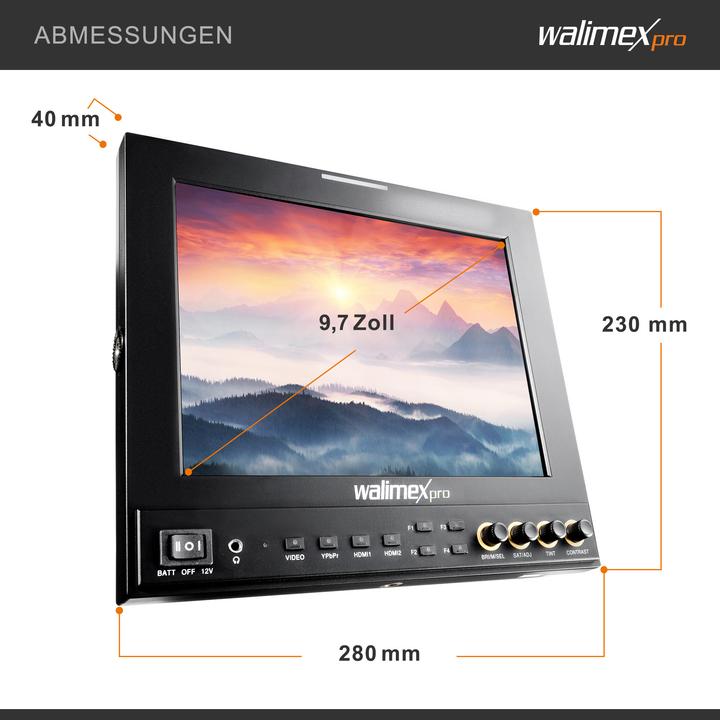 Produktbild Walimex pro pro LCD Monitor Director II 24,6cm (9.70", Full HD)