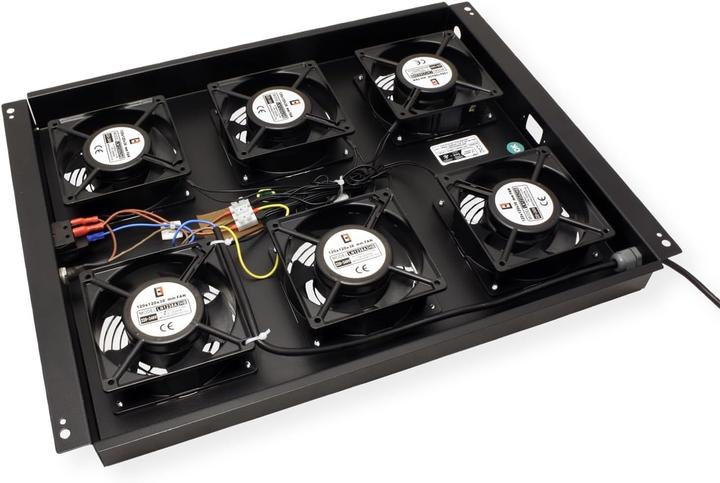 Produktbild Roline 19-inch roof ventilation unit 6 fans ON/OFF for server cabinet black