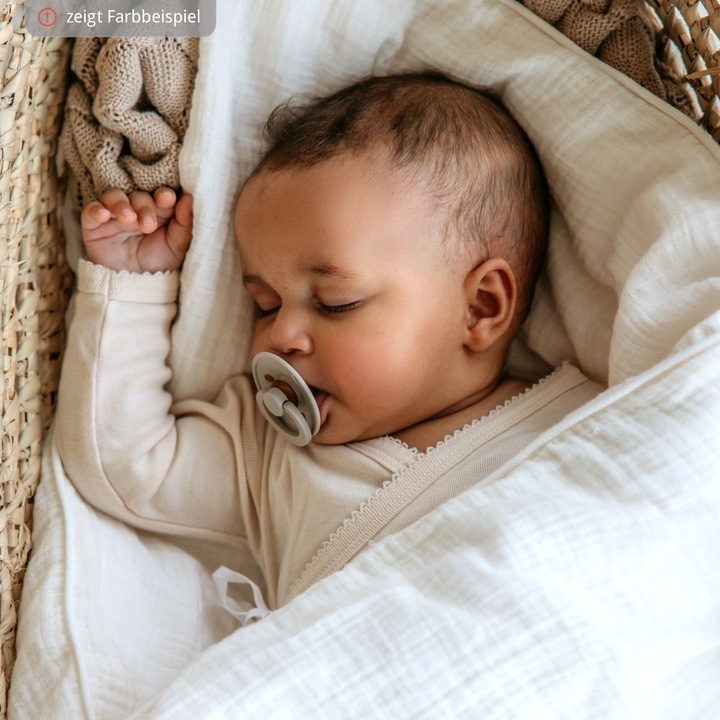 Actual product image Bibs Colour Latex Soother (symmetrical, 6-18 months), Sage & Ivory (2 x, 6 - 12 M.)