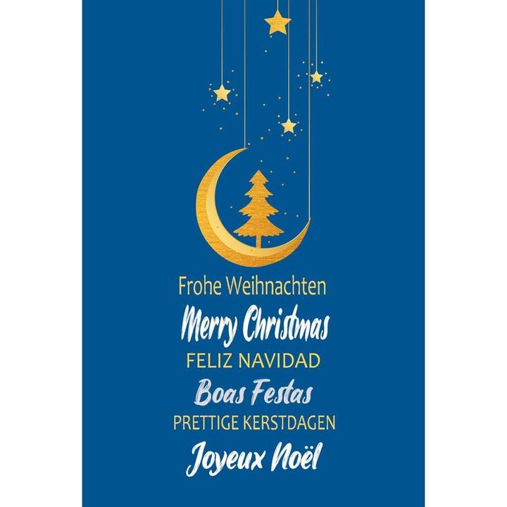 Produktbild ABC Weihnachtskarte Frohe Weihnachten Mehrsprachig (1 Stk.)