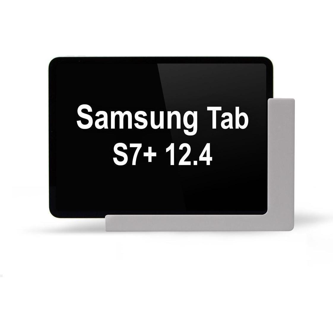 TabLines TWP008S Wandhalterung für Samsung Tab S7+ 12.4, silber, Tablet Halterung, Silber