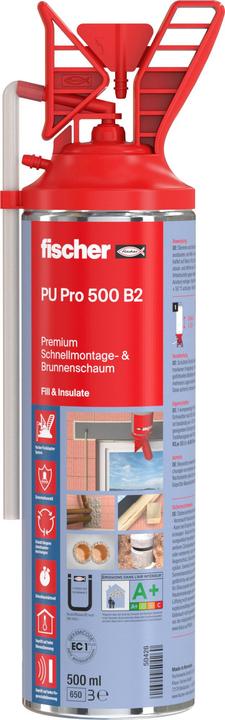 Image du produit Fischer Montage rapide/Mousse de puits PU Pro 500 (500 ml)