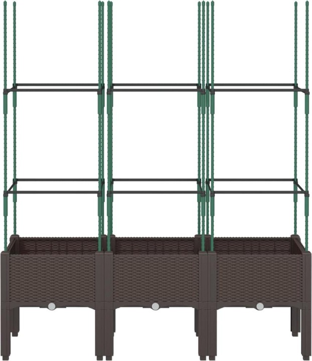 Produktbild VidaXL Pflanzkübel mit Rankgitter PP