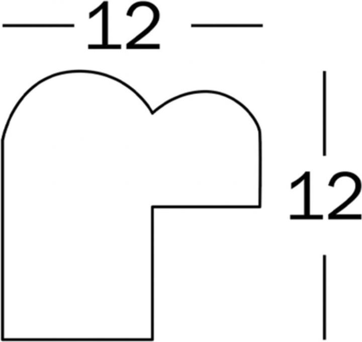 Actual product image Walther Design Select wooden frame with art glass (9 x 13 cm)