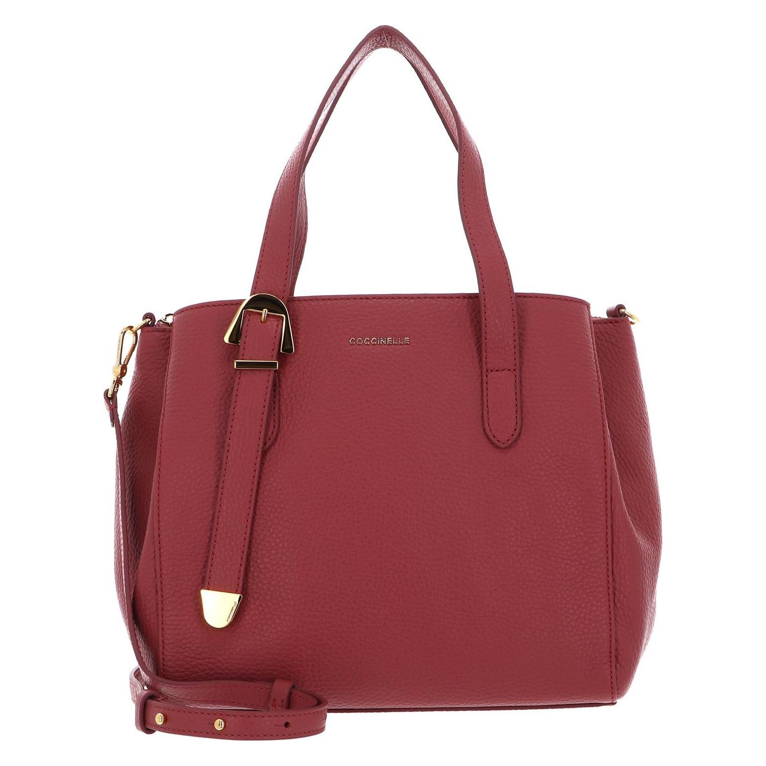 Coccinelle, Damen, Handtasche, Gleen Handbag Grained Leather, Rot