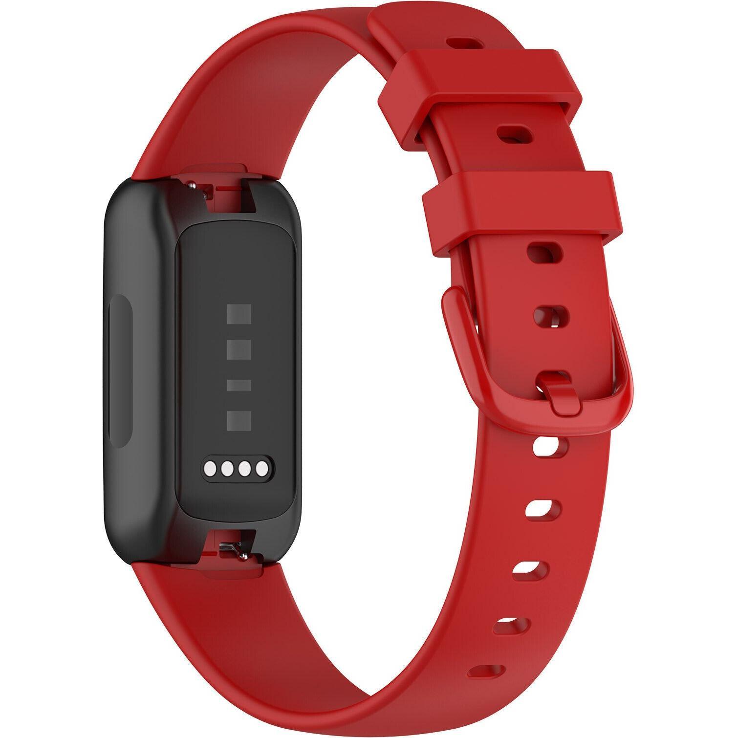 Thumbnail - Strap-it Armband (Silikon, Inspire 3), Uhrenarmband, Rot