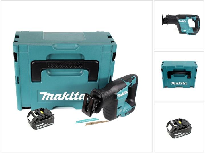 Produktbild Makita DJR 188 T1J Akku Reciprosäge 18 V Brushless Säbelsäge im Makpac + 1x 5,0 Ah Akku - ohne Ladeg