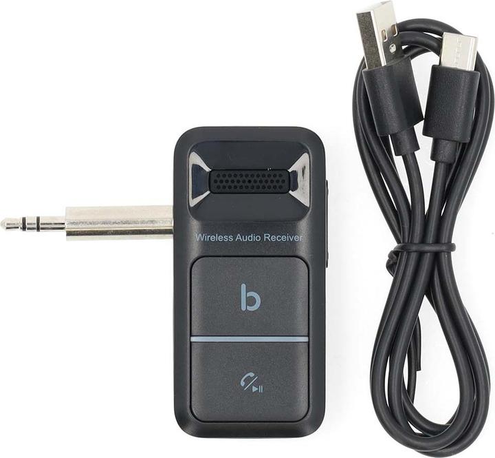 Actual product image Nedis Bluetooth receiver | Connections - Output: USB-C™ socket / 3.5 mm | AAC / SBC | Automatic (Receiver)