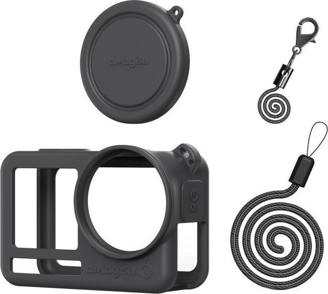 aMagisn DJI Osmo Action 6 Silikon Schutzhülle mit Linsenschutz