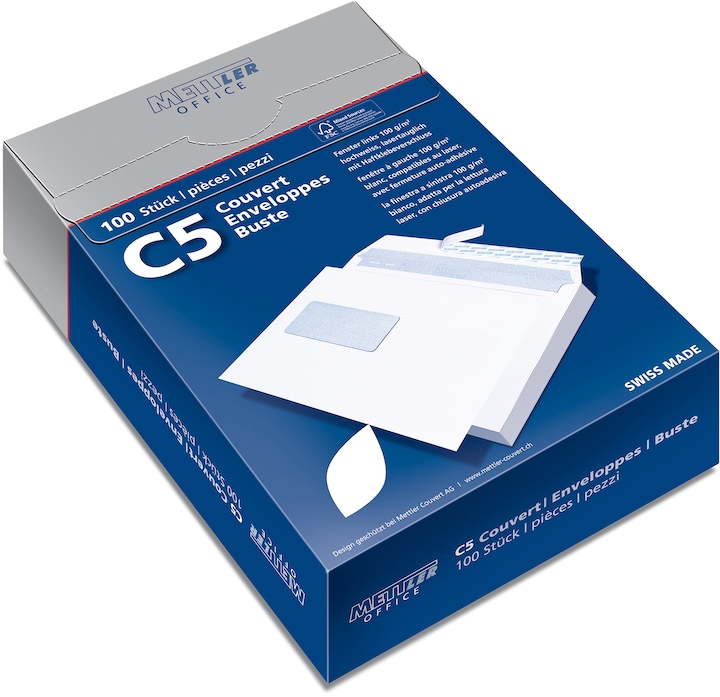 Envelope window (C5, 100 x)