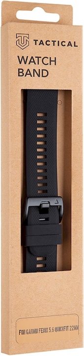 Actual product image Garmin Tactical 426 Silicone Strap for Fenix 5|6 QuickFit 22 mm Black (22 mm, Plastic, Garmin Fenix 6, Garmin Fenix 5)