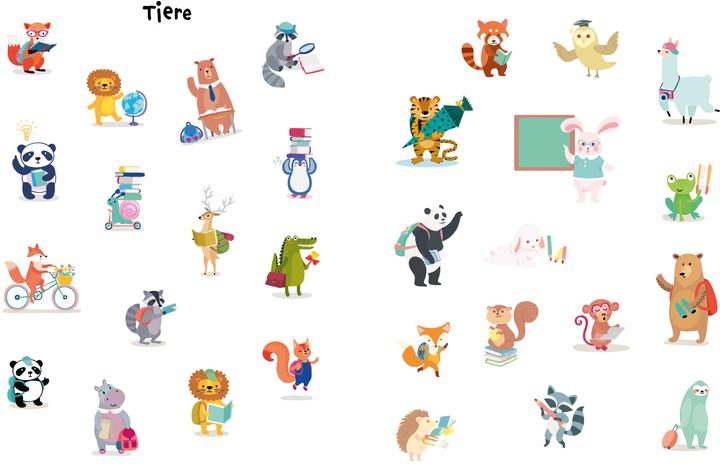 Immagine prodotto Il mio libro di adesivi di inizio scuola (blu)