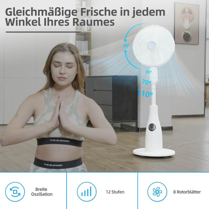 Actual product image Be Cool BE COOL Premium pedestal fan with water atomisation (55 dB)