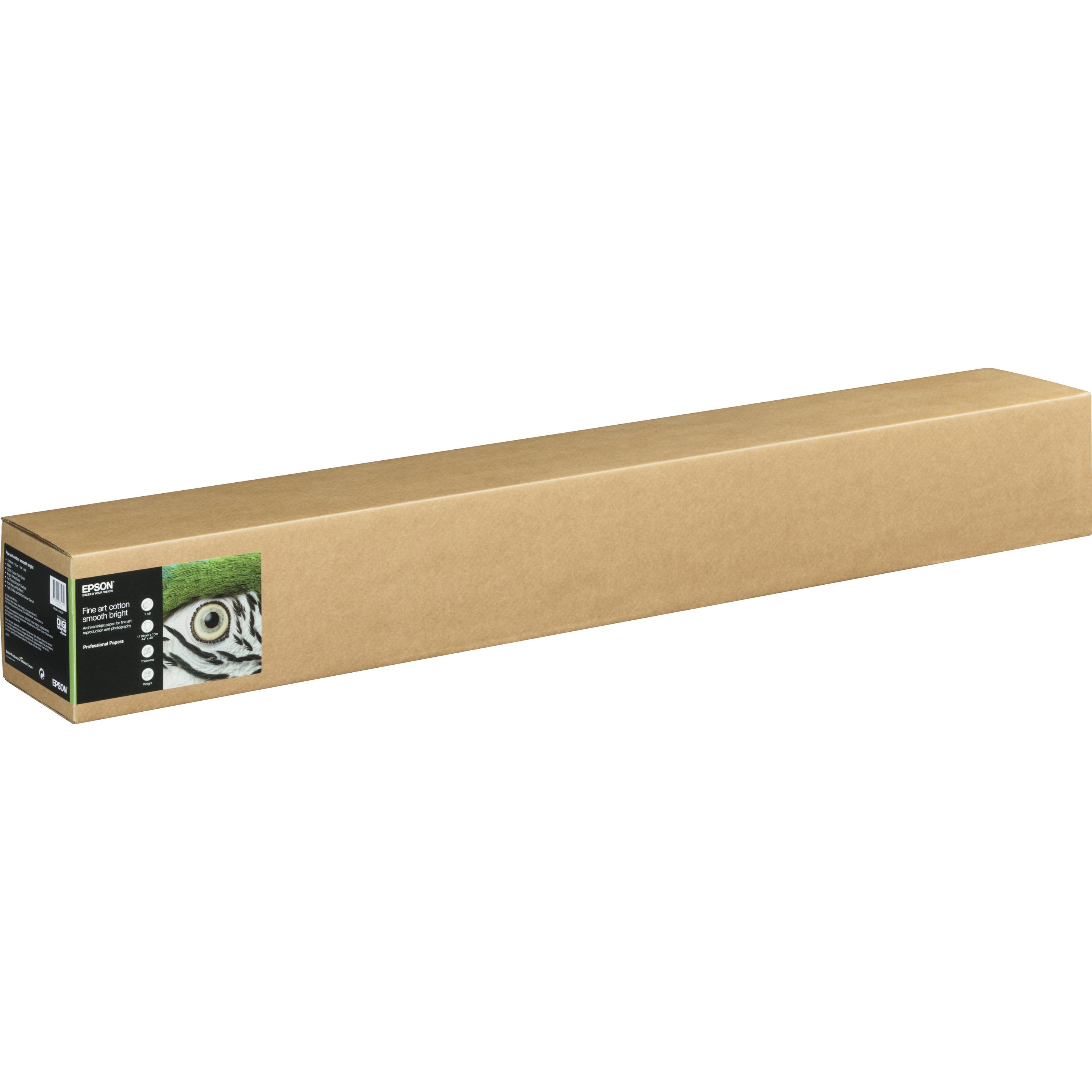 Epson, Plotterpapier, Fine Art Cotton Smooth Bright (300 g/m², 1500 cm, 111.80 cm)