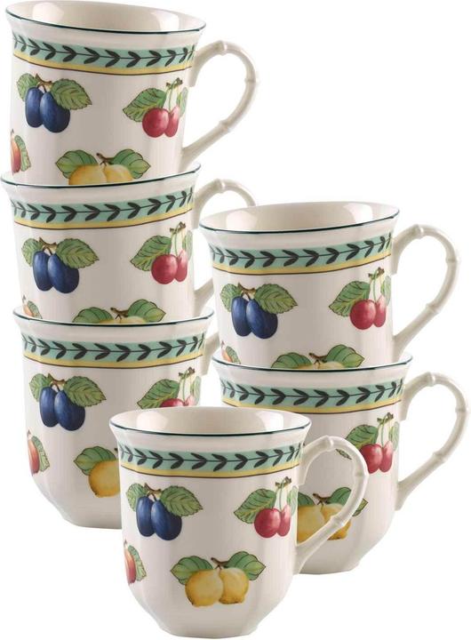 Produktbild Villeroy & Boch French Garden Fleurence Henkelbecher (380 ml, 6x)