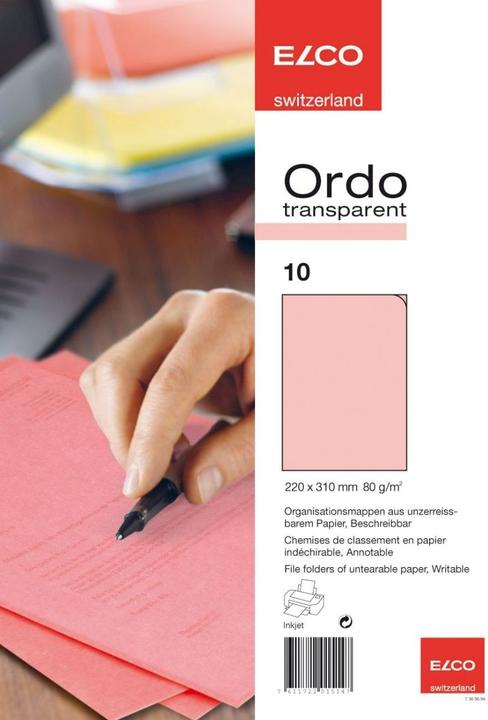 Immagine prodotto Elco Copertina trasparente Ordo A4 (A4, 10x)