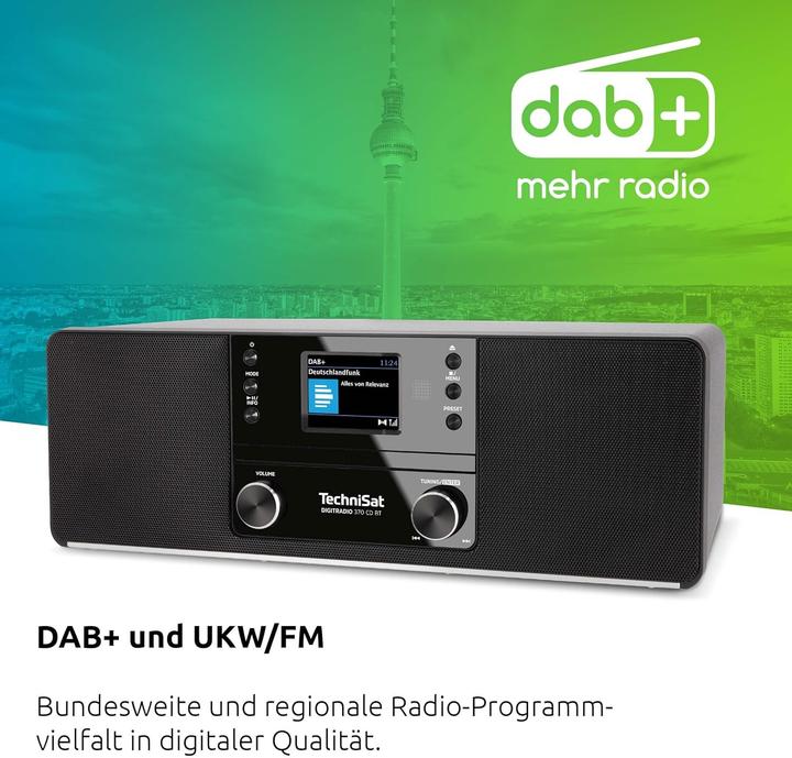Actual product image TechniSat DAB+ Radio DigitRadio 370 CD BT (DAB+, FM, Bluetooth)