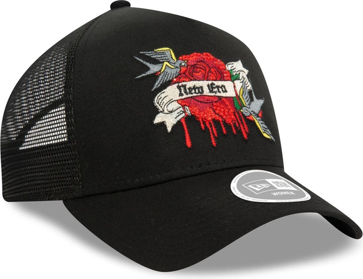 Produktbild New Era Damen A-Frame Trucker Cap - RHINESTONE schwarz
