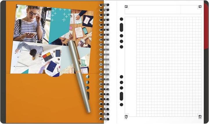 Actual product image Oxford College notebook International Activebook (Checked)
