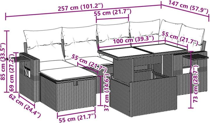 Produktbild vidaXL Saint