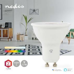Produktbild Nedis SmartLife Vollfärbige LED-Lampe | Zigbee 3.0 | GU10 | 345 lm | 4.7 W | RGB / Warm bis kühlen w (GU10, 345 lm, 1x)