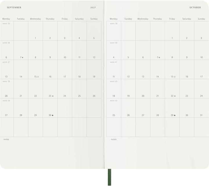 Immagine prodotto Moleskine Calendario settimanale 26/27 (A5, 1 settimana / 1 pagina)