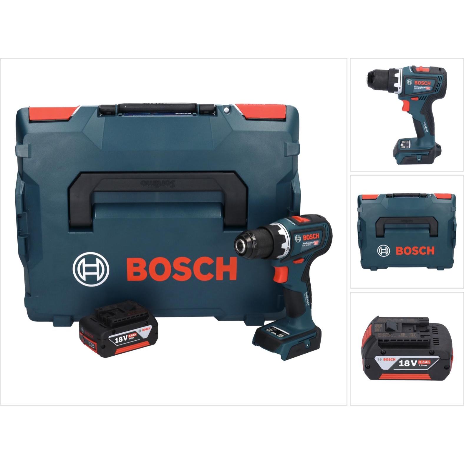 Bosch Professional, Bohrmaschine + Akkuschrauber, Bosch GSR 18V-90 C Professional Akku Bohrschrauber 18 V 64 Nm Brushles...