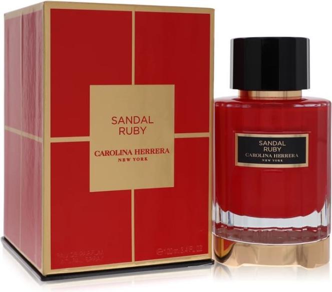 Actual product image Carolina Herrera Sandal Ruby by Eau de Parfum Spray (Unisex Tester) 100 ml (Eau de parfum, 100 ml)