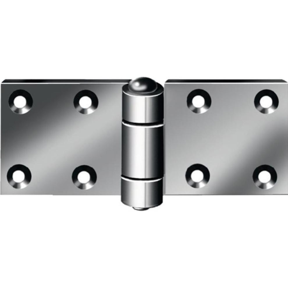 Vormann, Türbeschlag + Scharnier, Scharnier Höhe 50 mm Breite 130 mm Stärke 4 mm Stahl blau verzinkt gerollt
