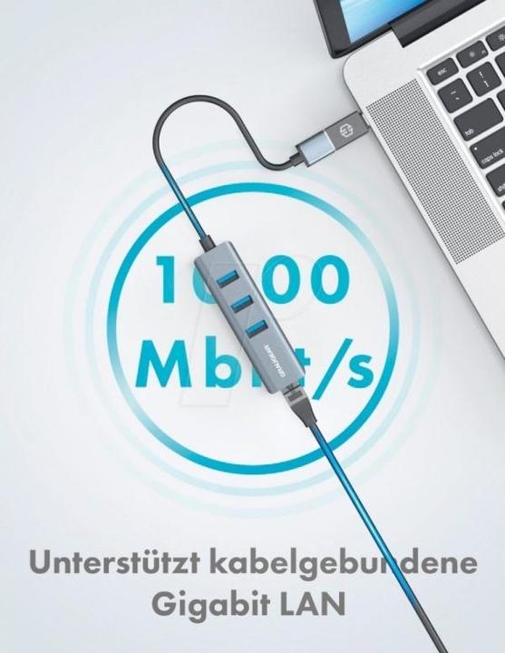 Productafbeelding Graugear G-HUB31L-AC (USB-A, USB-C, 4 ports)