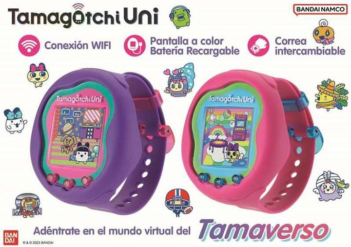 Immagine prodotto Bandai Tamagotchi Uni Rosa (Spagnolo, Tedesco, Multilingue, Italiano, Portoghese, Giapponese, Inglese, Francese)