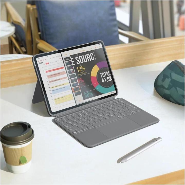 Productafbeelding Logitech Combo Touch (DE, Apple iPad Air 11 2024, Apple iPad Air 11 2025)