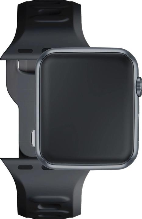 Produktbild 3MK Silicone Watch Strap czarny/black dla Apple Watch 42/44/45/49mm (Silikon, Edelstahl)