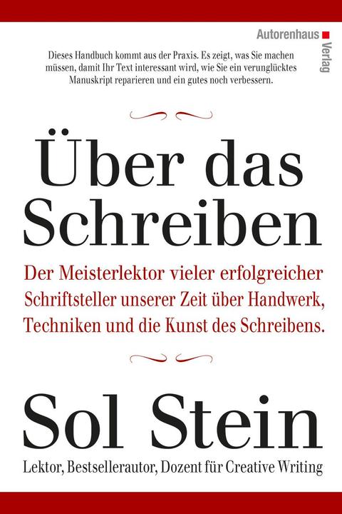 Nährwerte und Zutaten Über das Schreiben (Deutsch, Sol Stein, Waltraud Götting, 2015)