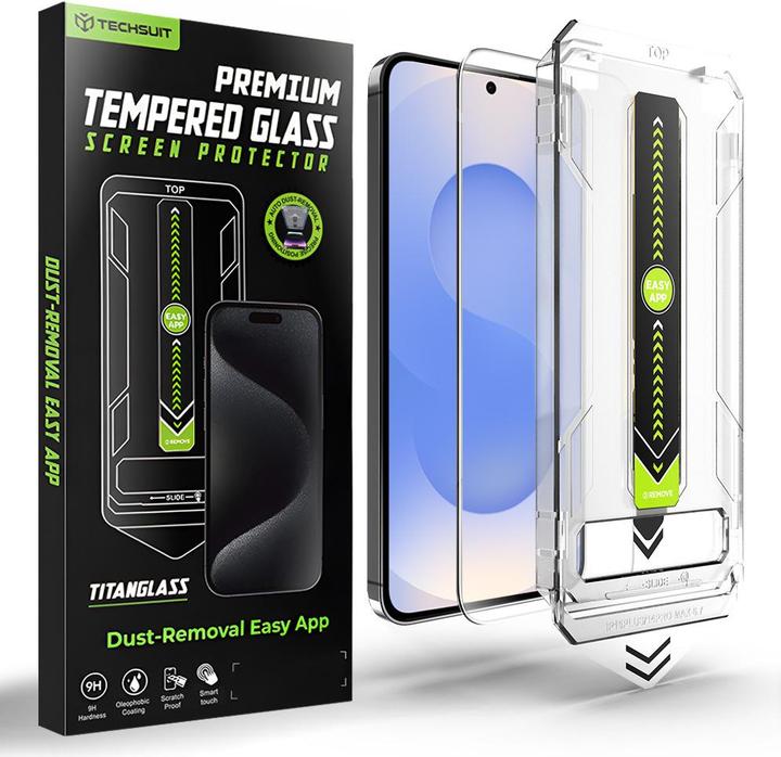 Produktbild Techsuit - TitanGlass CrystalHD - Samsung Galaxy S25 / Galaxy S24 - Clear (1 Stk., Samsung Galaxy S24, Samsung Galaxy S25)