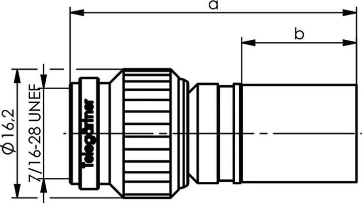 Produktbild Telegärtner TNC-Kabelstecker Crimp 50 Ohm, crimp/crimp, Professional, A3312, RG-213/U
