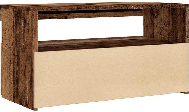 Image du produit vidaXL TV Schrank Lowboard Fernsehschrank Fernsehtisch mit LED Altholz-Optik (75 x 35 x 40 cm)