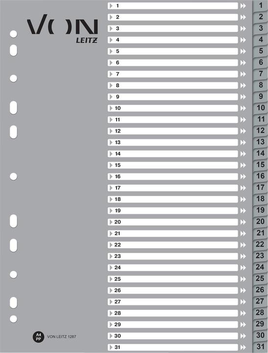 Immagine prodotto von Registro A4, 1-31
