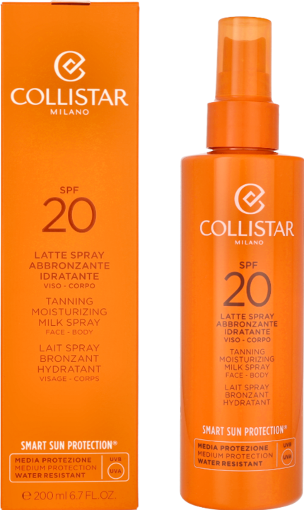 Produktbild Collistar CS Sun - Tanning Moisturizing Milk Spray SPF20 (Sonnencreme Gesicht, SPF 20, 200 ml)