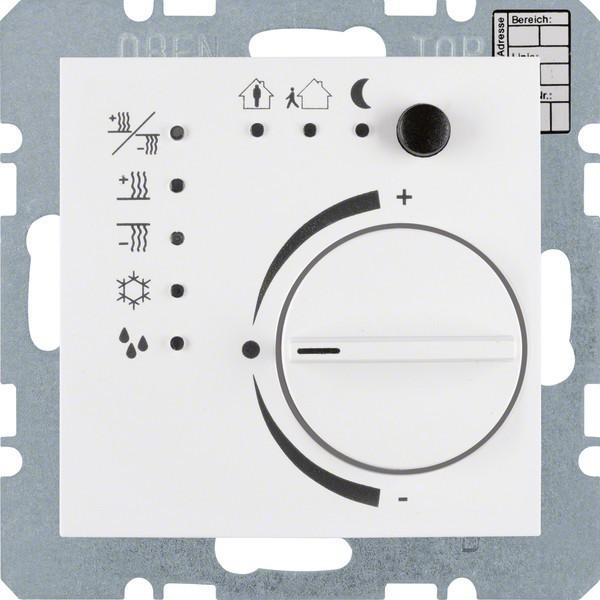 Berker 75441159, Thermostat, Weiss