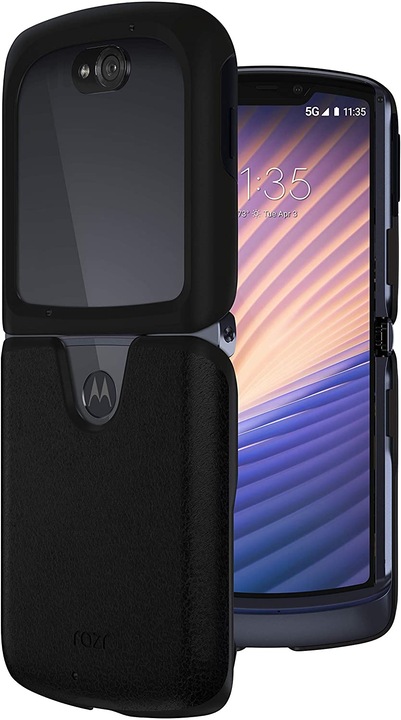 Immagine prodotto Motorola Custodia in pelle nera per RAZR - PG38C03190 (Motorola Razr (2020))