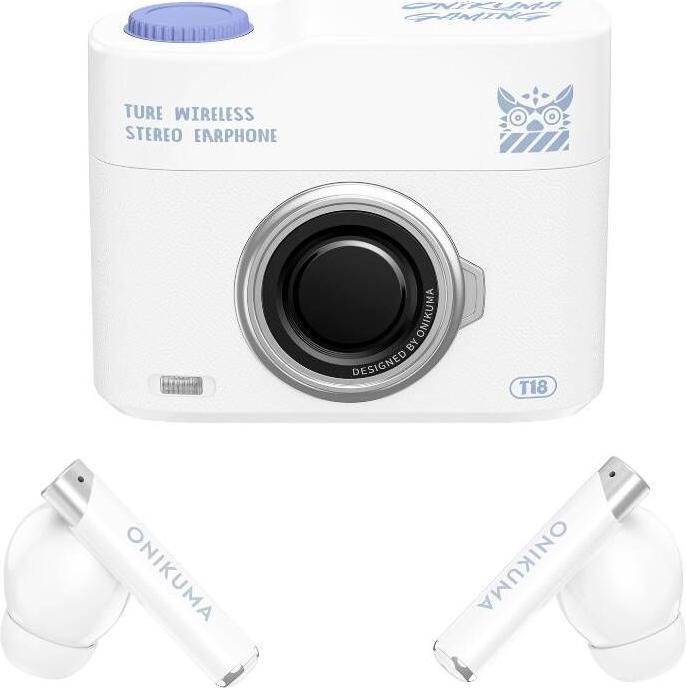 Actual product image Onikuma T18 Bluetooth In-Ear Earphones White (18 h, Wireless)