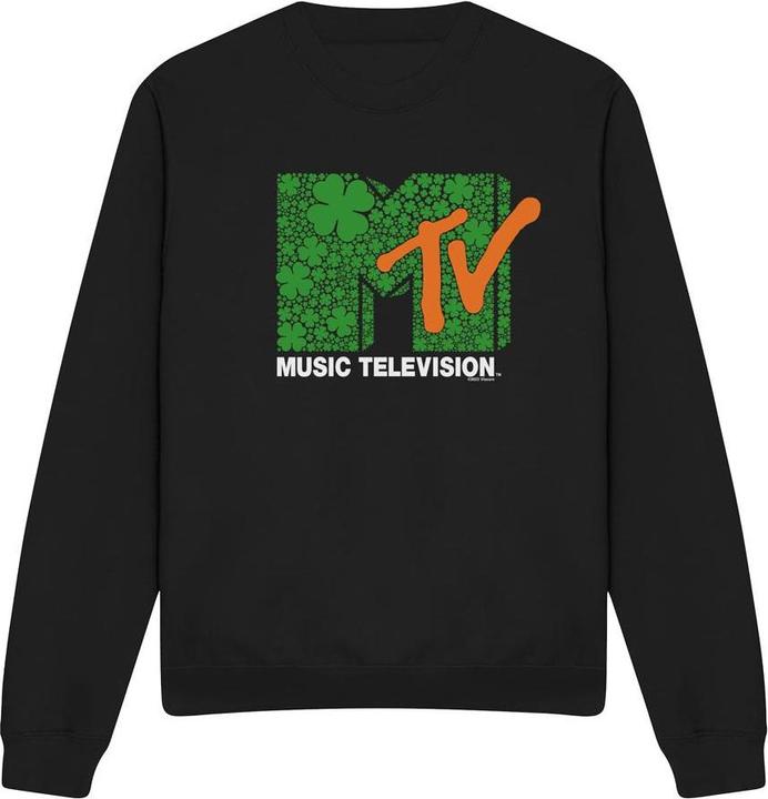 Actual product image MTV Unisex Adult Shamrock Logo St Patricks Day Sweatshirt (L)