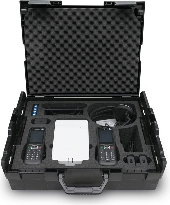 Actual product image Gigaset PRO DECT Site Planning Kit (SPK) PRO measuring case incl. N870 base station with tripod mount