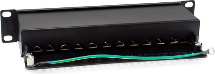 Produktbild equip Patchpanel 12x RJ45 Cat6A 10" FTP 1HE Premium schwarz