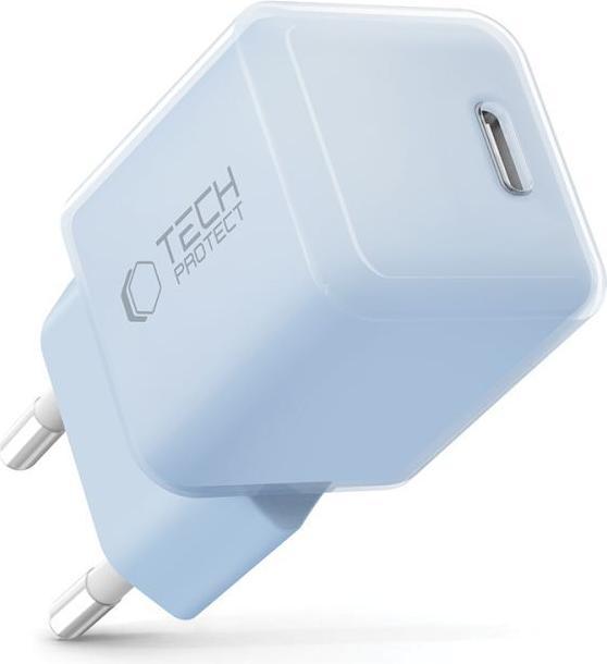 Image du produit Tech-Protect NCM25 USB-C PD 25W Wandladegerät - Blau (25 W, 1 portion)