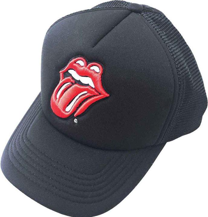 Actual product image The Rolling Stones Rolling Stones Classic Tongue Black Mesh-Back Cap