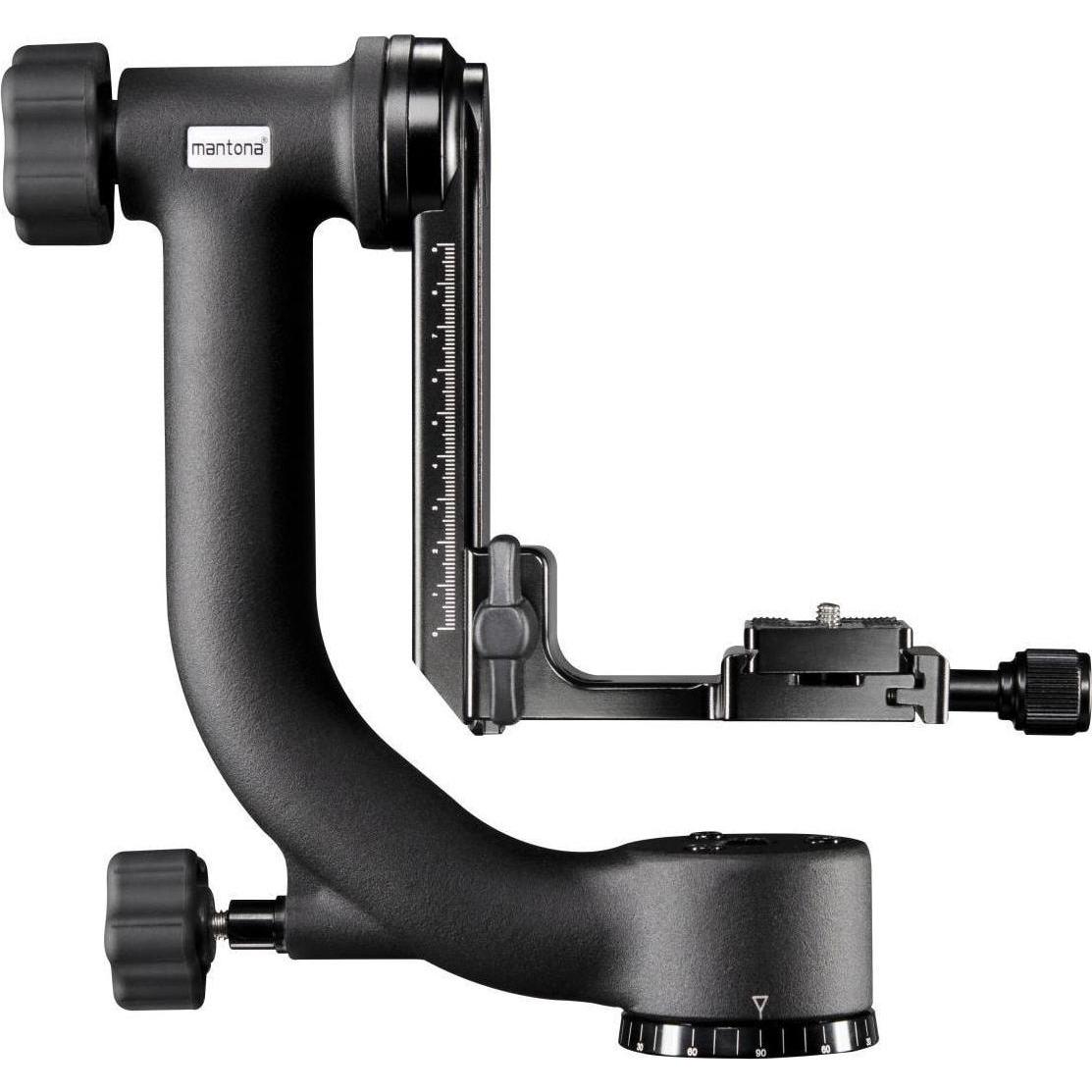 mantona Gimbal Stativkopf TK-I (Weitere), Stativkopf, Schwarz