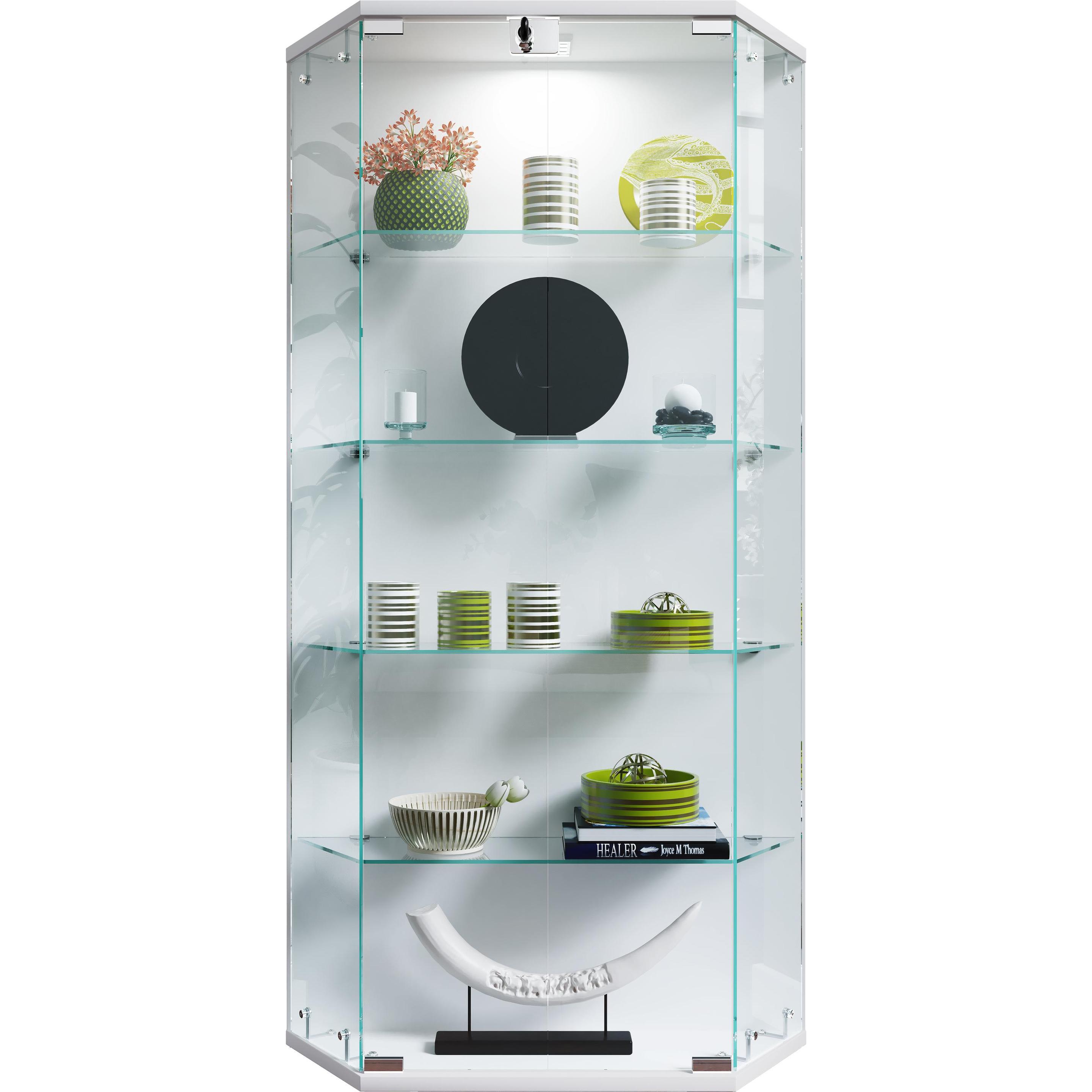 Thumbnail - VCM, Vitrine + Buffetschrank, Wandvitrine Glasvitrine Benila L (83 x 17 x 114 cm)